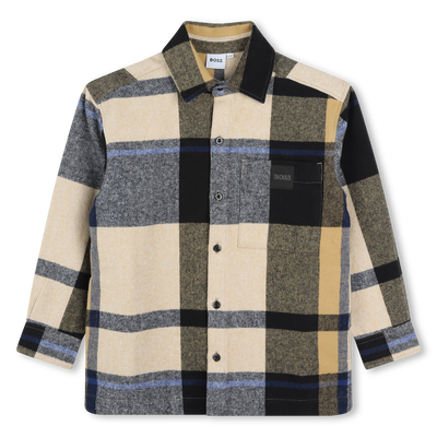 Long-Sleeved Cotton Shirt BOSS RAGAZZO