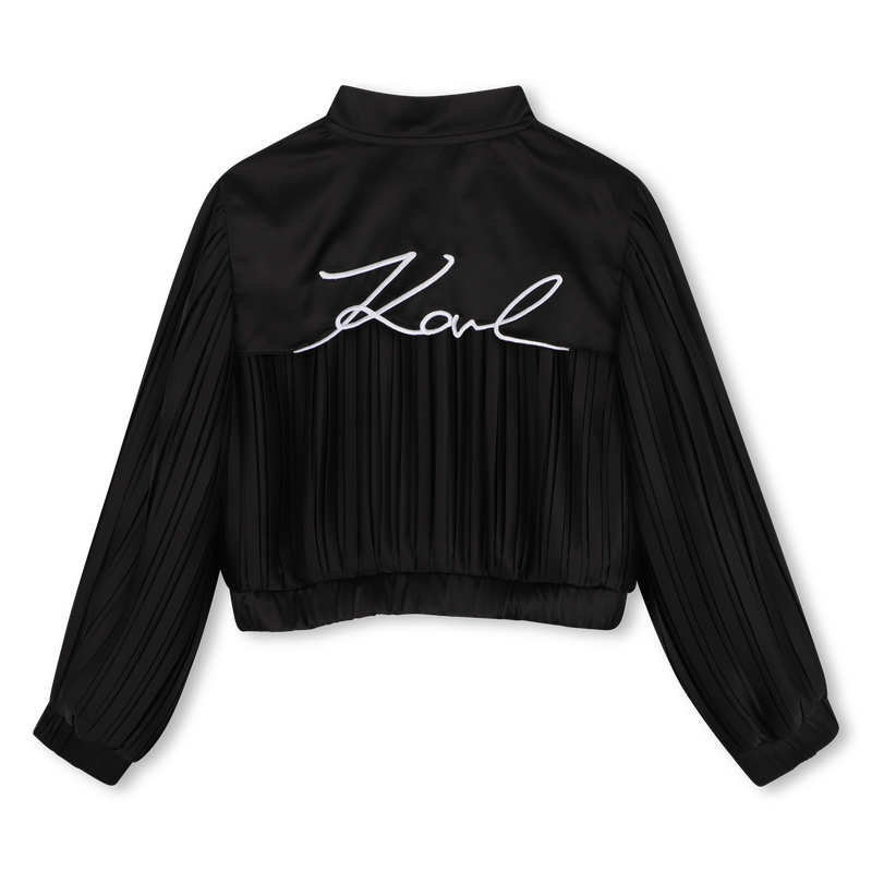 Giacca con maniche plissettate KARL LAGERFELD KIDS 
                        BAMBINA