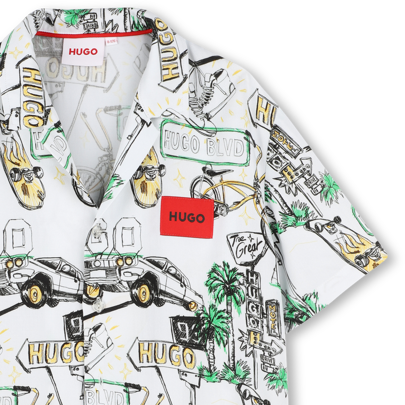 Camicia a maniche corte HUGO 
                        RAGAZZO
