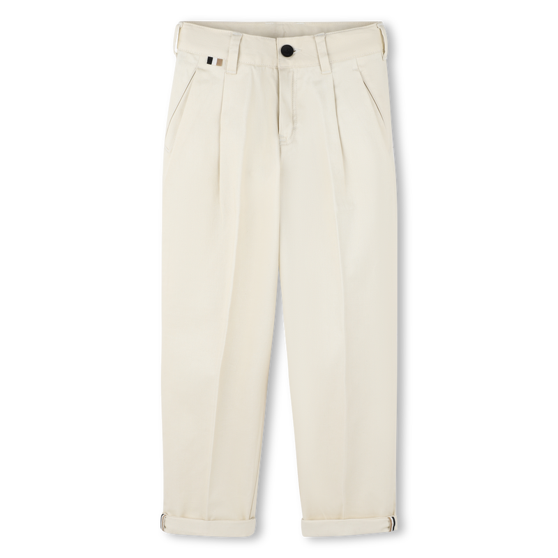 Pantaloni in misto cotone BOSS 
                        RAGAZZO