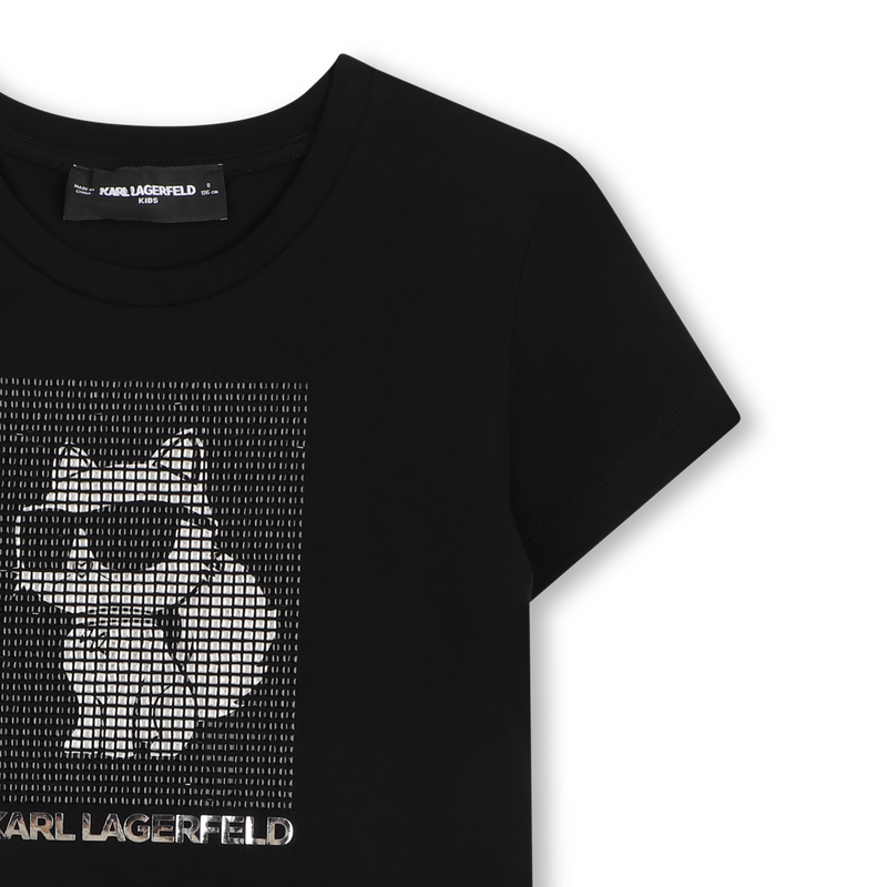 T-SHIRT MANICA CORTA KARL LAGERFELD KIDS 
                        BAMBINA