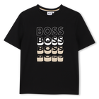 T-shirt a maniche corte, NERO, hi-res