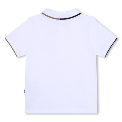 Polo in cotone a righe BOSS RAGAZZO