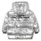 Giacca a vento con cappuccio KARL LAGERFELD KIDS 
                    BAMBINA
