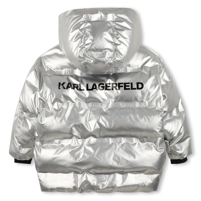 Giacca a vento con cappuccio KARL LAGERFELD KIDS 
                        BAMBINA