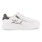 Sneakers in pelle di vacchetta KARL LAGERFELD KIDS 
                    BAMBINA