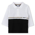 Polo a maniche lunghe, NERO, hi-res
