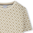 T-shirt di cotone con stampa BOSS 
                    RAGAZZO