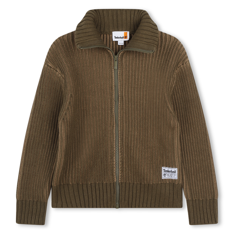 Cardigan con zip in maglia TIMBERLAND 
                        RAGAZZO