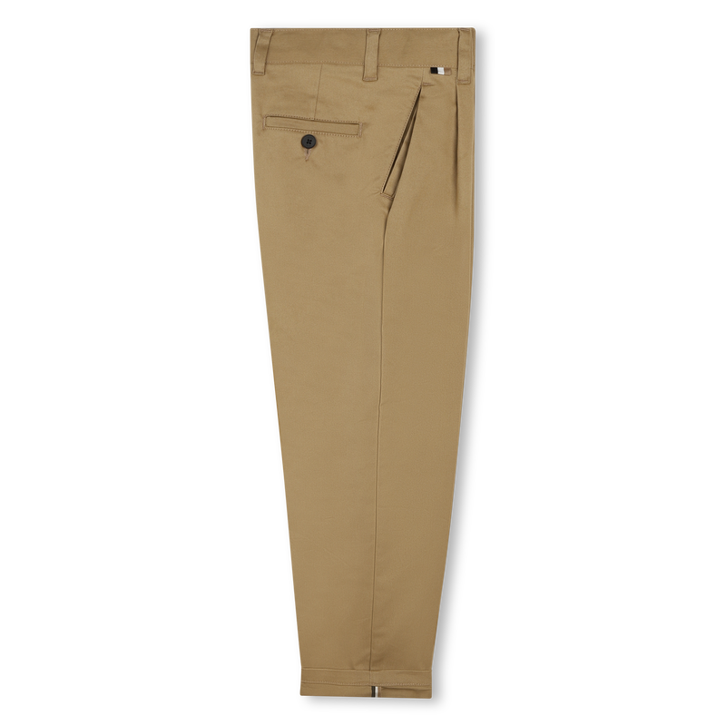 Pantaloni chino in twill BOSS 
                        RAGAZZO