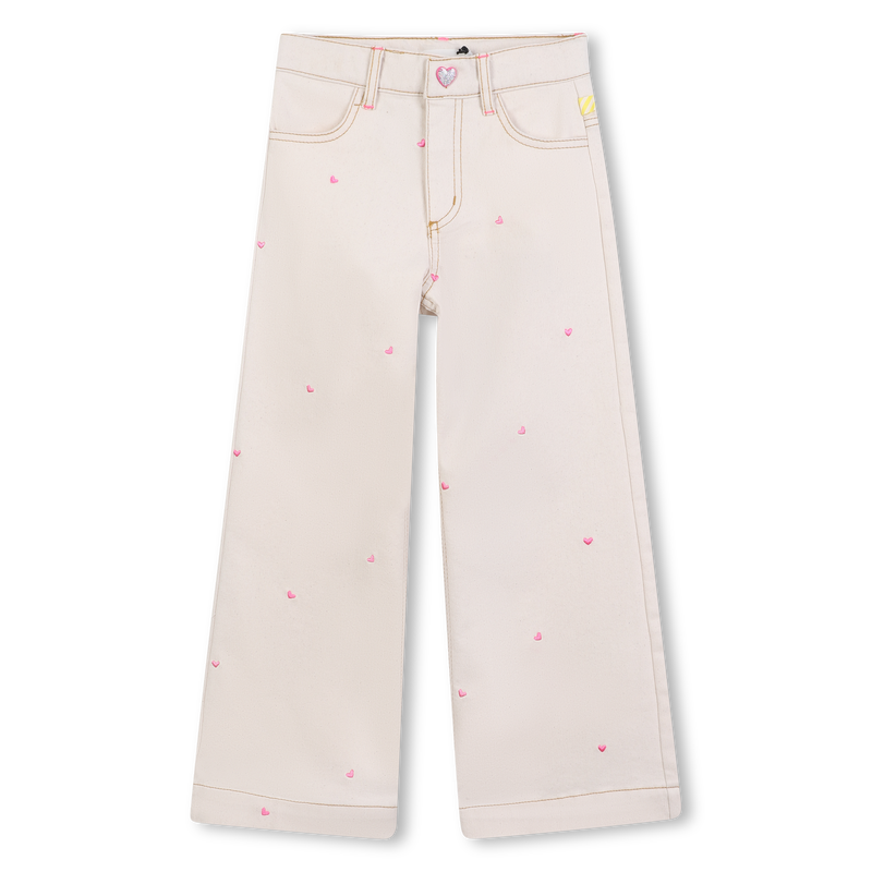 Pantalone in cotone con cuori BILLIEBLUSH 
                        BAMBINA
