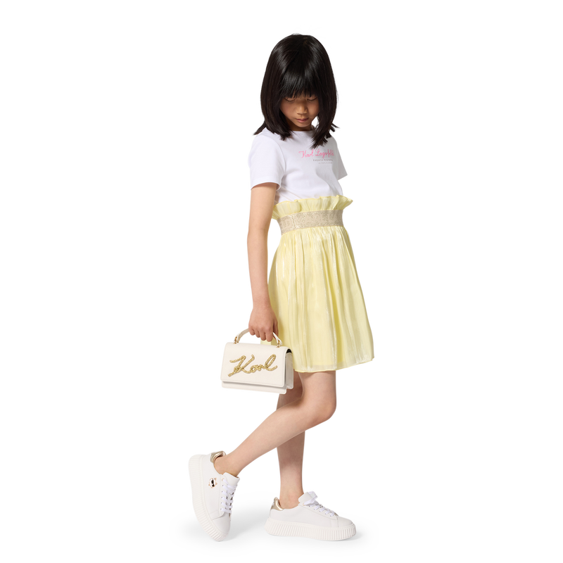 ABITO BI-MATERIALE MANICA CORTA KARL LAGERFELD KIDS 
                        BAMBINA