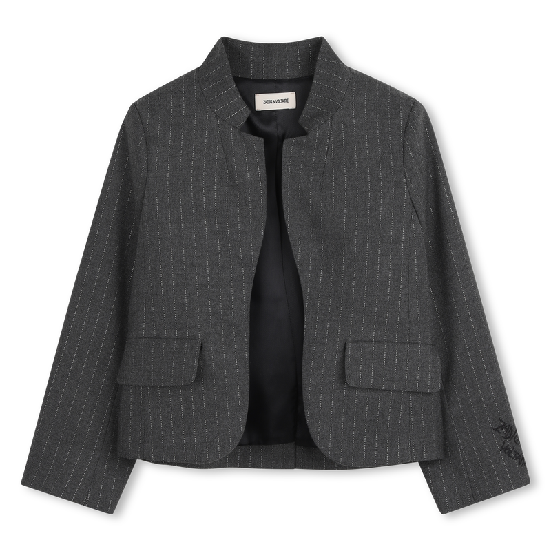 Giacca a righe con colletto fantasia ZADIG & VOLTAIRE 
                        BAMBINA