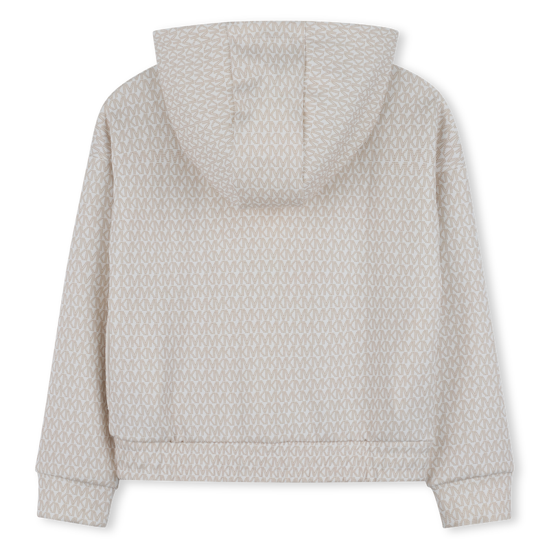 FELPA CON CAPPUCCIO E ZIP MICHAEL KORS 
                        BAMBINA