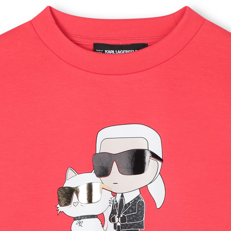 Felpa in doppio jersey KARL LAGERFELD KIDS 
                        BAMBINA