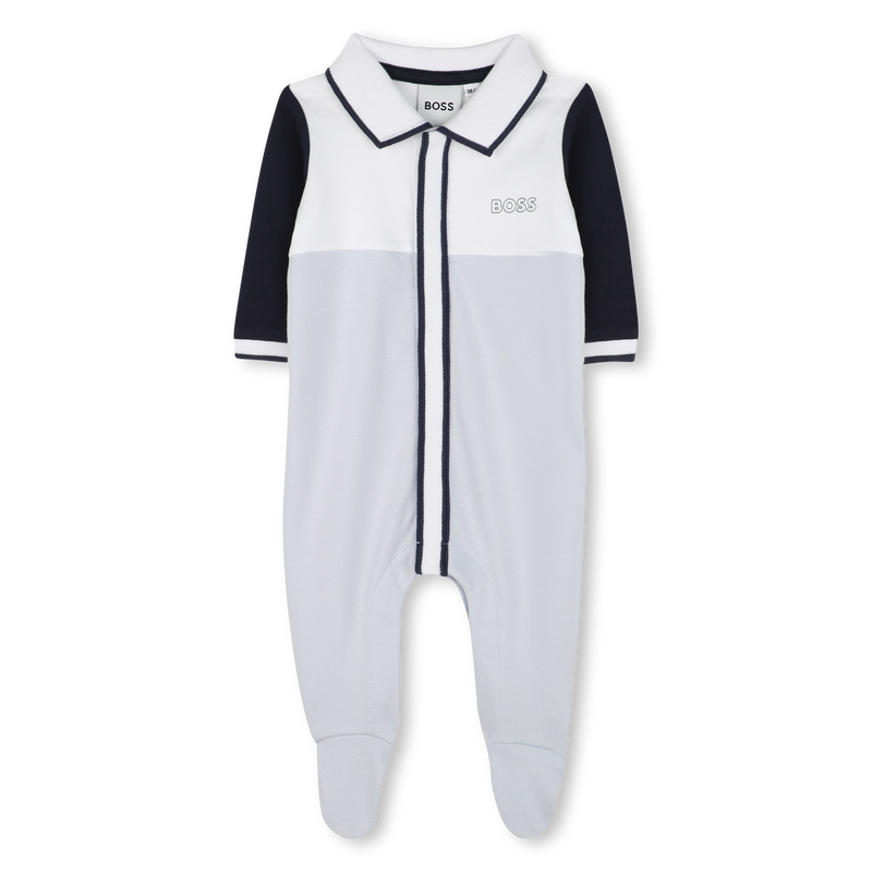 Pigiama tricolore collo polo BOSS 
                        RAGAZZO