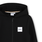Felpa con cappuccio e zip BOSS 
                    RAGAZZO