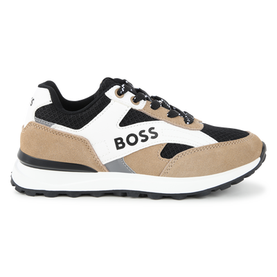 Sneakers stringate in pelle BOSS RAGAZZO