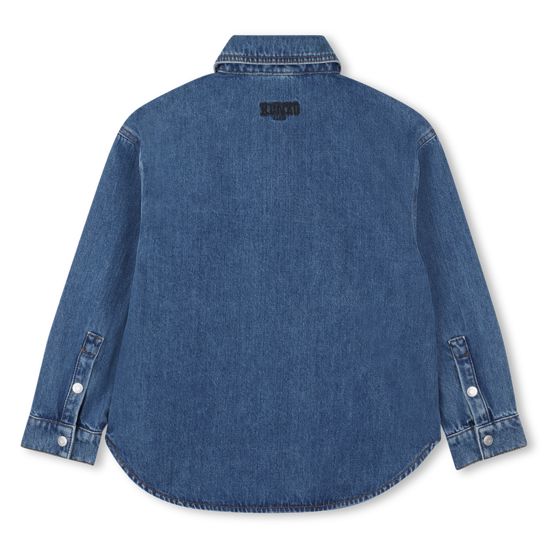 Camicia in denim di cotone KENZO KIDS 
                        RAGAZZO