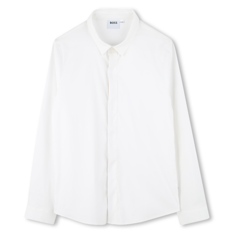 Camicia aderente in popeline BOSS 
                        RAGAZZO