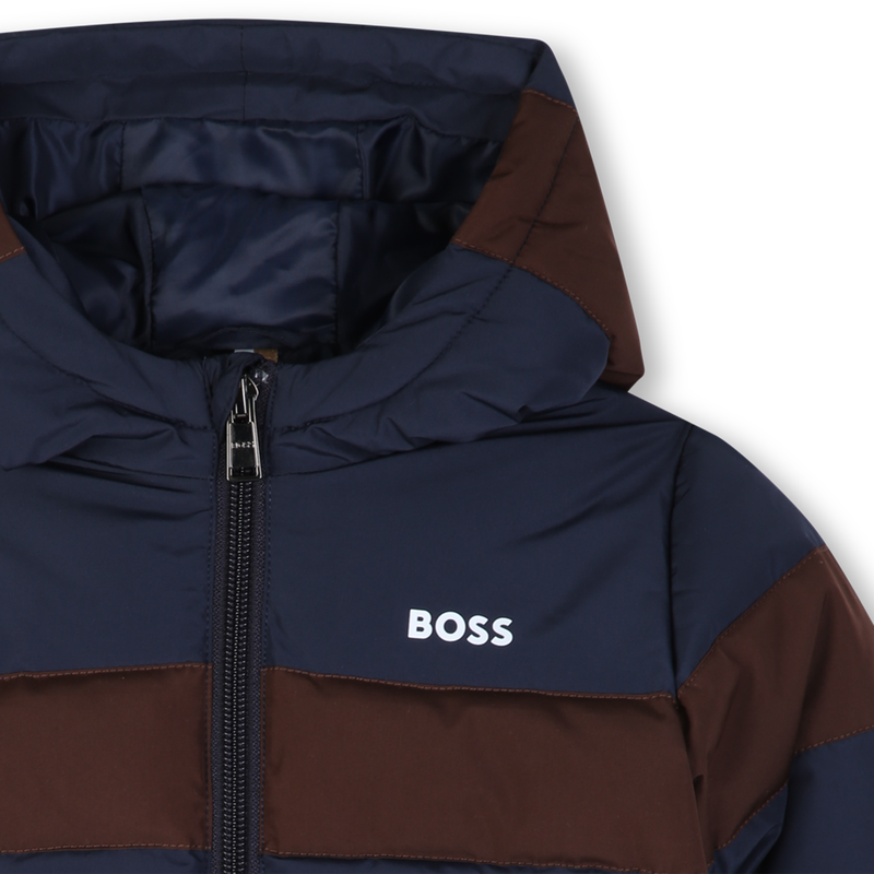 Giacca a vento con cappuccio BOSS 
                        RAGAZZO