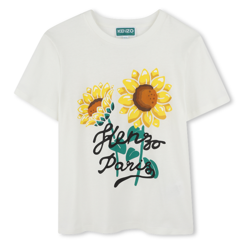 T-shirt con stampa girasoli KENZO KIDS 
                        UNISEX