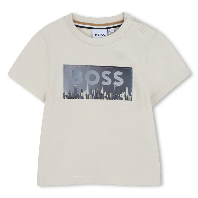 T-SHIRT A MANICHE CORTE BOSS 
                        RAGAZZO