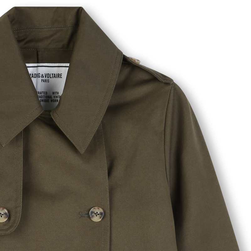 TRENCH CORTO DOPPIOPETTO ZADIG & VOLTAIRE 
                        BAMBINA