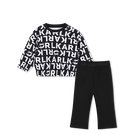 Completo felpa e pantaloni KARL LAGERFELD KIDS 
                    BAMBINA