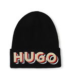 Berretto risvolto in maglia HUGO 
                    RAGAZZO