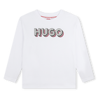 T-shirt con stampa logo HUGO 
                    BAMBINA