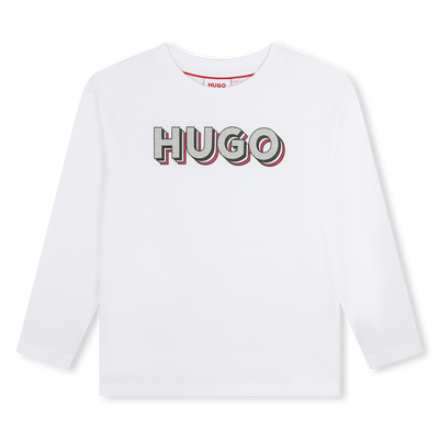 T-shirt con stampa logo HUGO BAMBINA