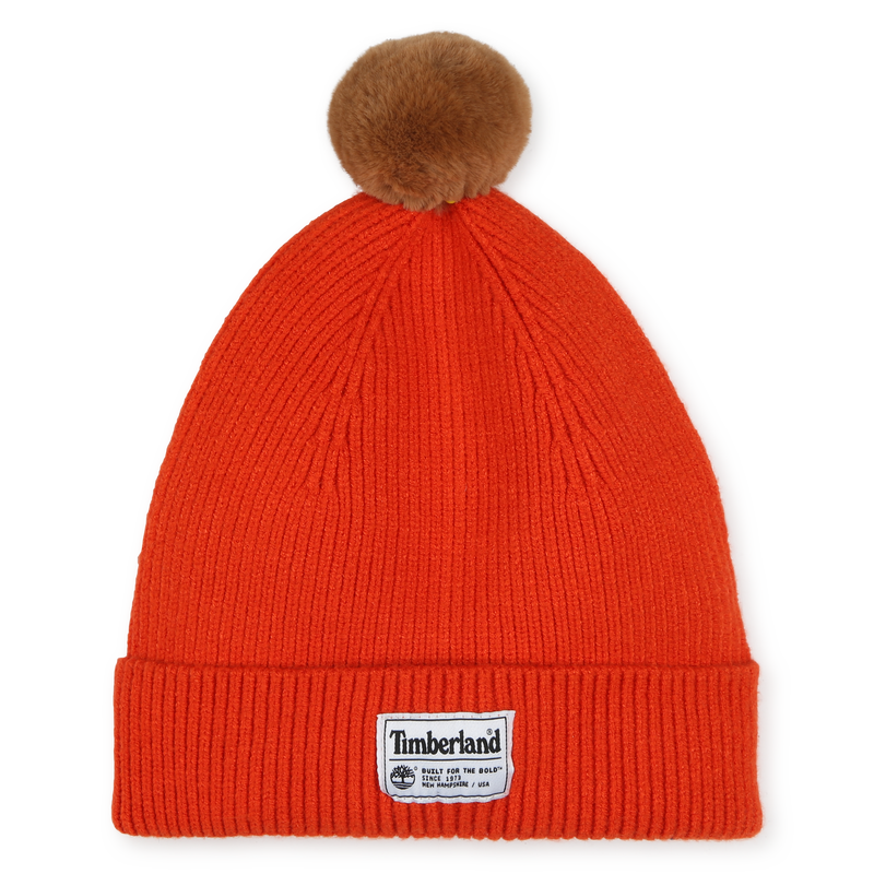 Berretto con pompon in maglia TIMBERLAND 
                        RAGAZZO