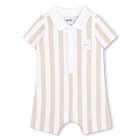 Tuta corta a righe, BEIGE, hi-res
