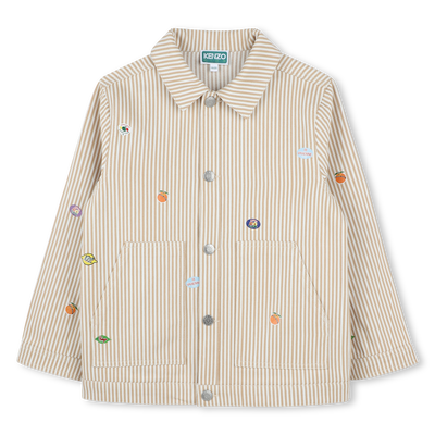 Giacca a righe in twill KENZO KIDS UNISEX