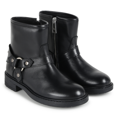 Stivaletti di pelle con zip ZADIG & VOLTAIRE BAMBINA