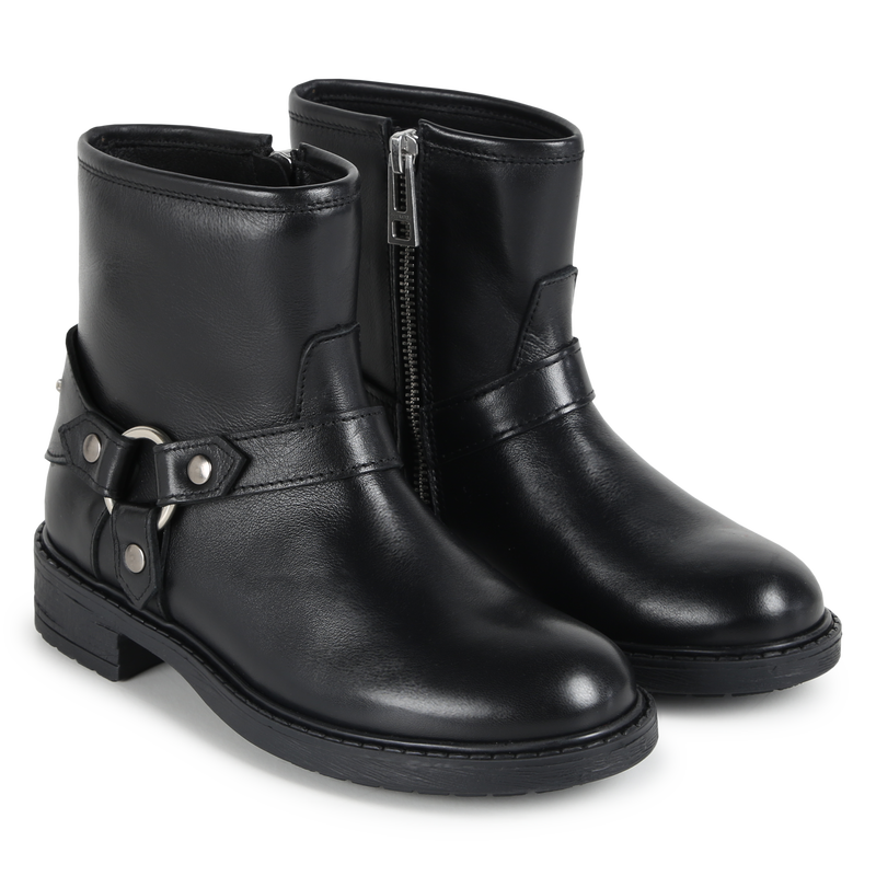 Stivaletti di pelle con zip ZADIG & VOLTAIRE 
                        BAMBINA