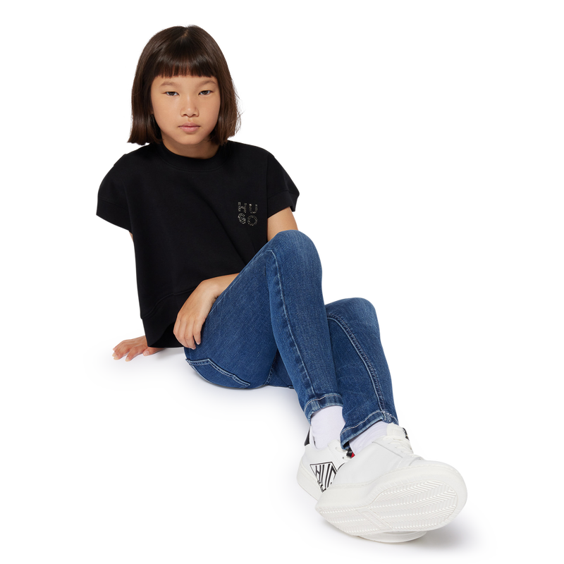 Sneakers stringate in pelle HUGO 
                        RAGAZZO