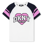 T-shirt a maniche corte DKNY 
                    BAMBINA