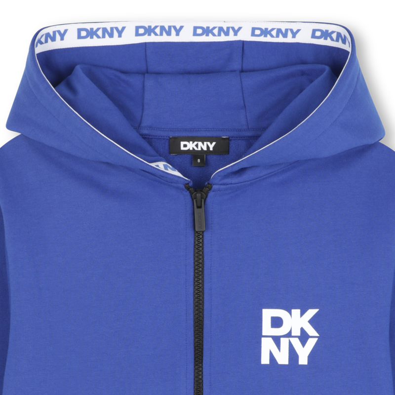 Cardigan con cappuccio DKNY 
                        RAGAZZO