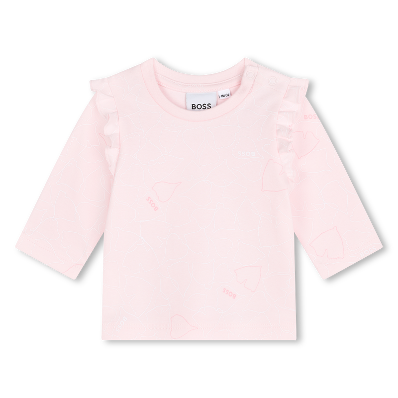 Salopette e t-shirt in cotone BOSS 
                        BAMBINA