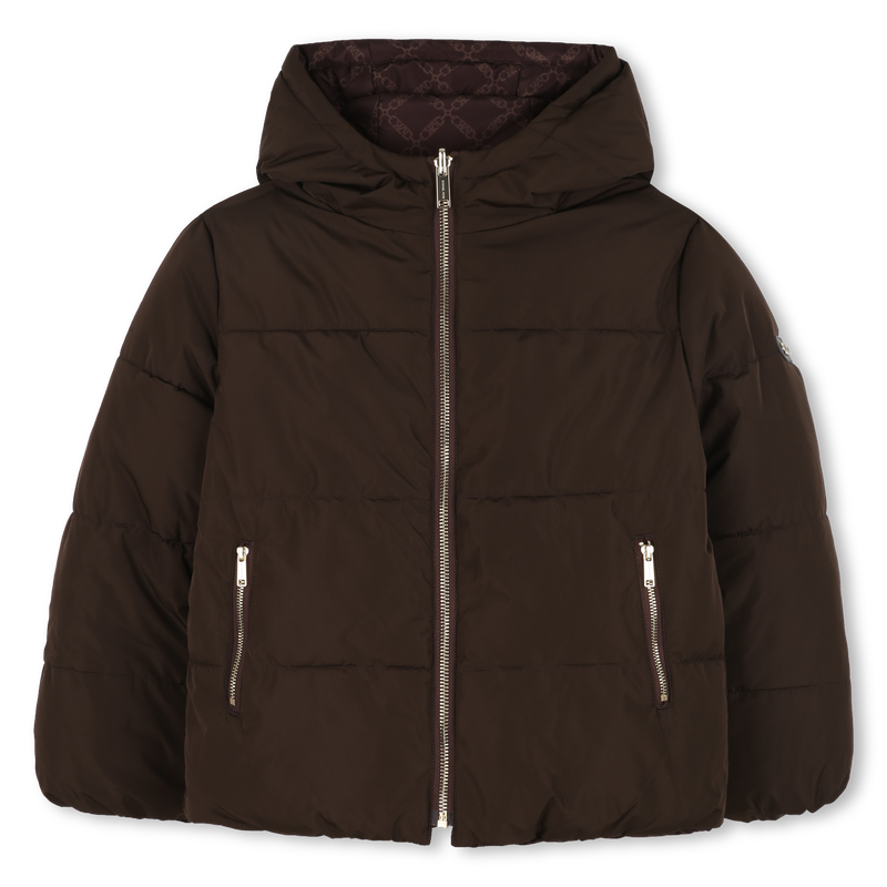 Piumino reversibile con cappuccio MICHAEL KORS 
                        BAMBINA