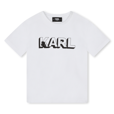 T-shirt maniche corte cotone KARL LAGERFELD KIDS RAGAZZO