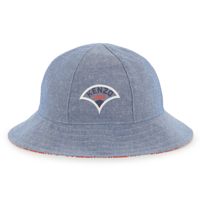 Bob reversibile in cotone KENZO KIDS UNISEX