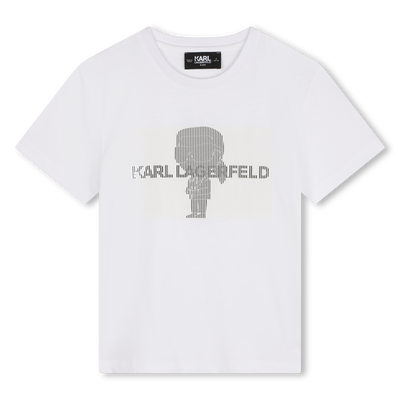 T-shirt maniche corte cotone KARL LAGERFELD KIDS RAGAZZO