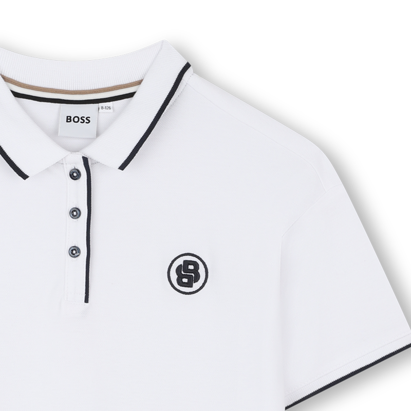 Vestito polo a maniche corte BOSS 
                        BAMBINA