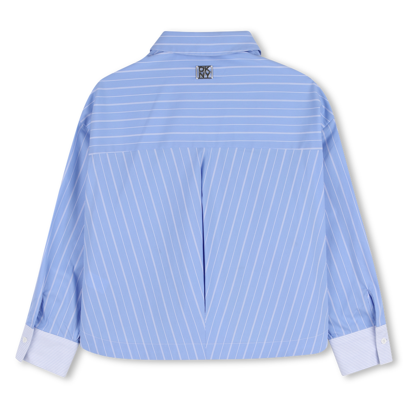 CAMICIA A MANICHE CORTE DKNY 
                        BAMBINA