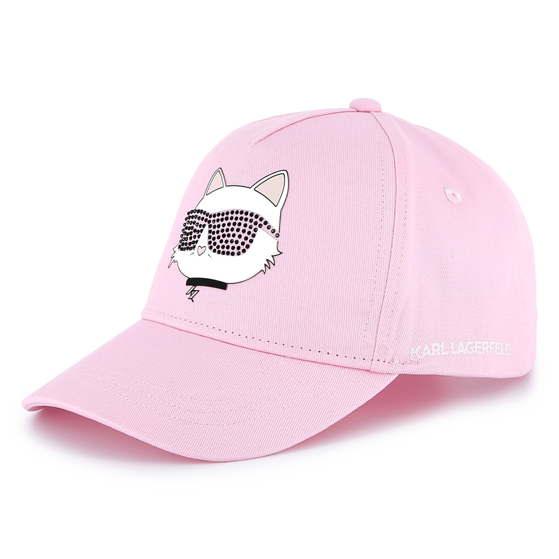 Cappello regolabile in cotone KARL LAGERFELD KIDS 
                        BAMBINA