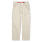 Pantaloni in twill HUGO 
                    RAGAZZO