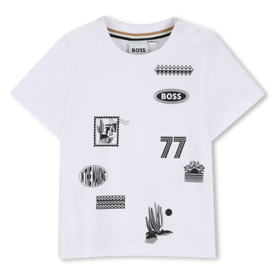 T-SHIRT A MANICHE CORTE BOSS RAGAZZO
